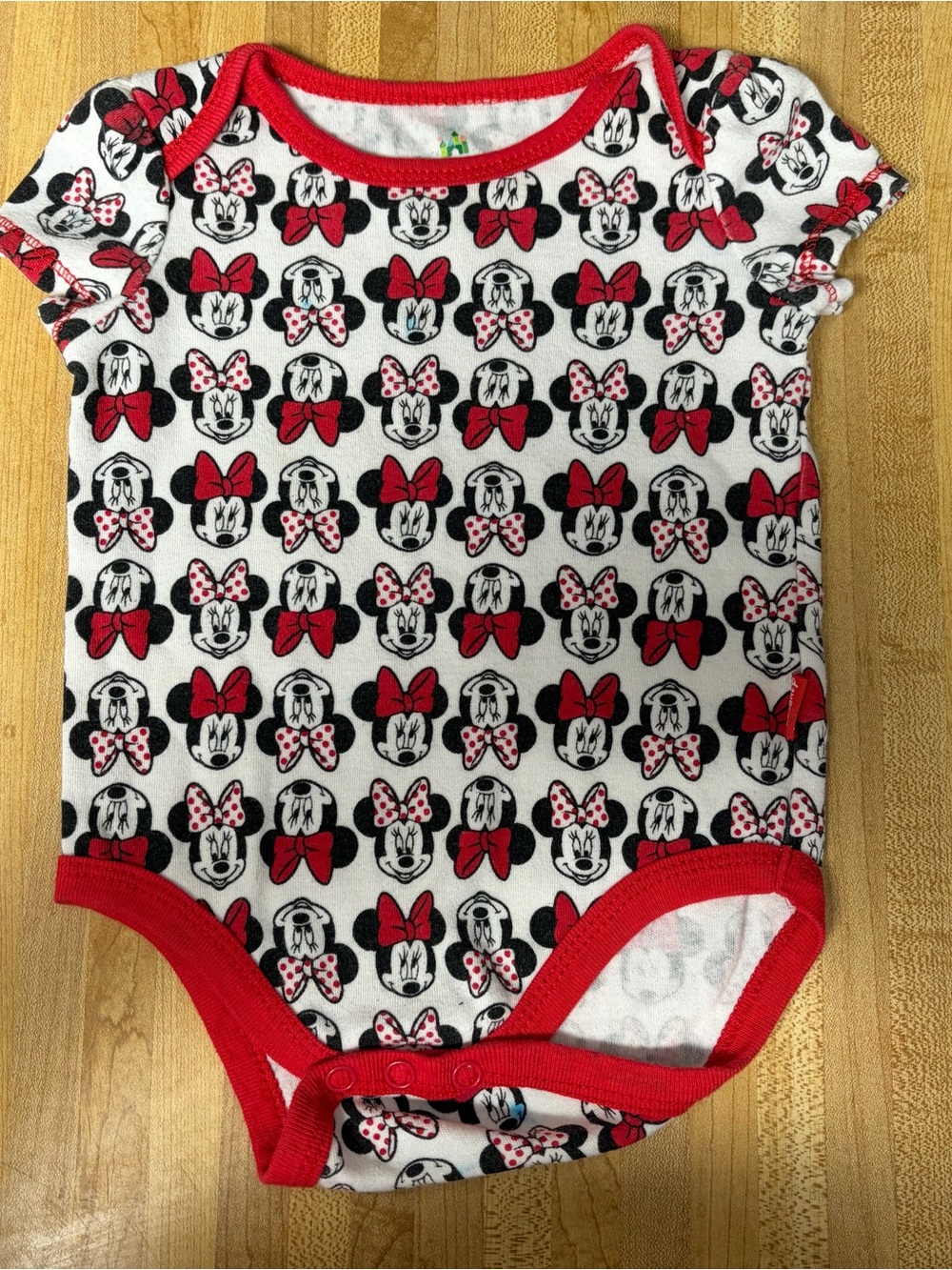 Disney Red, White & Black Minnie Mouse Bodysuit